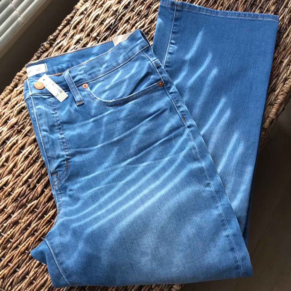 NWT Madewell Cali Demi high rise boot jeans sz 32